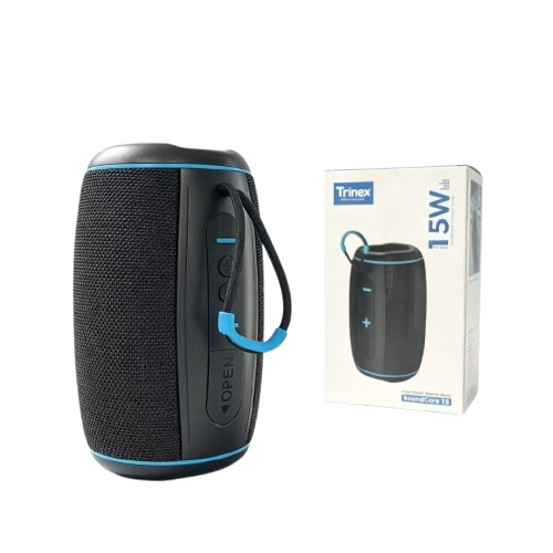 Trinex SoundCore 15 Portable Wireless Bluetooth Speaker | 15W Powerful Sound, IPX5 Splash Proof, Type-C Charging