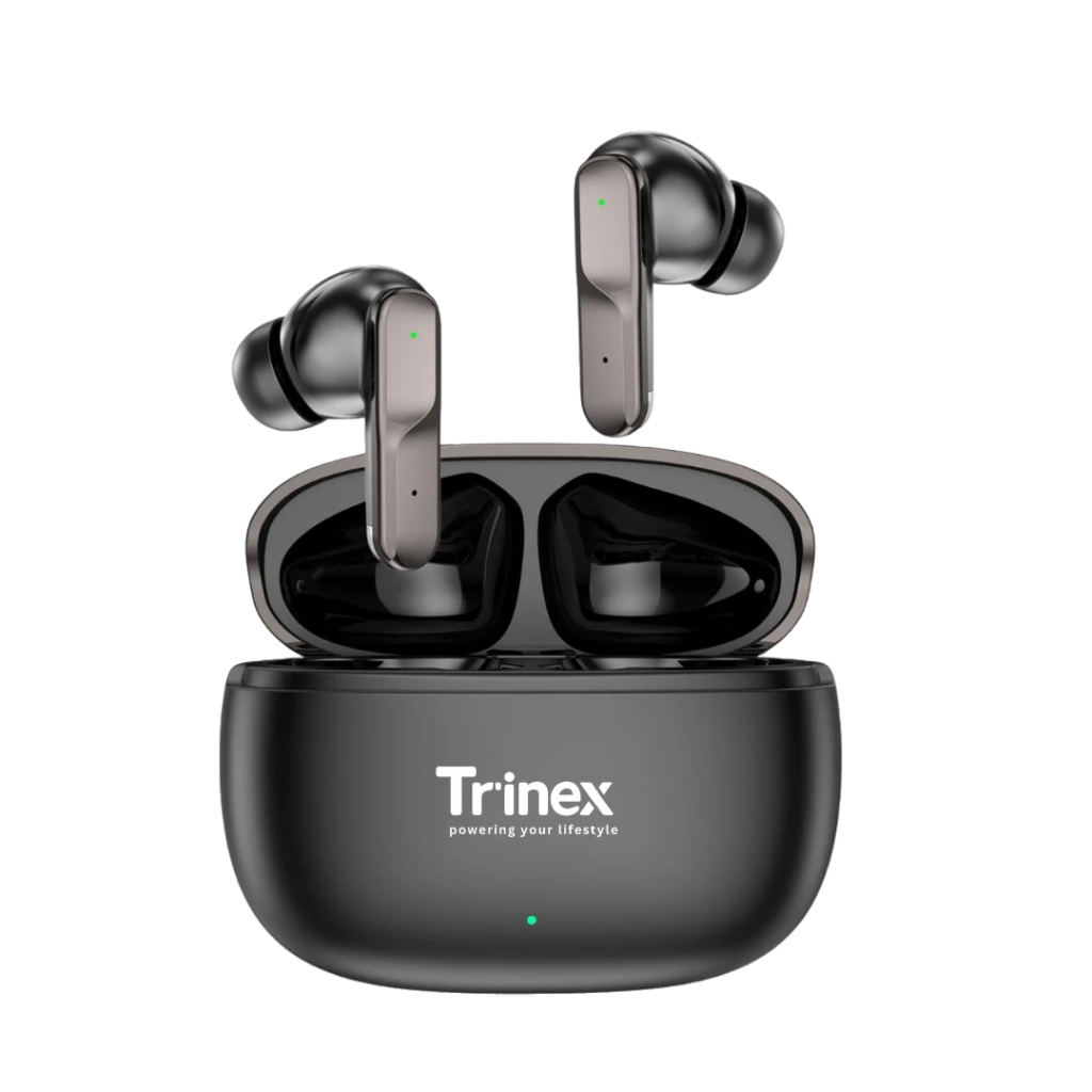 Trinex Smart Bluetooth Earbuds | Bluetooth 5.3 Wireless Earbuds | 13mm Titanium Drivers | ENC Earbuds for Calling | EQ Modes & Voice Changer | Deep Bass Audio | 35H Battery