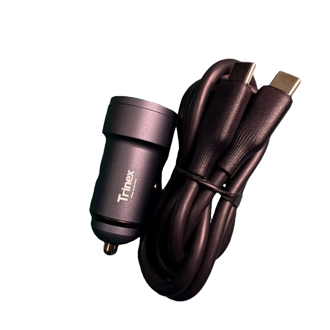 Trinex Drive 45C 48W Dual-Port Fast Car Charger with Charging Cable | 30W + 18W Output - Image 2