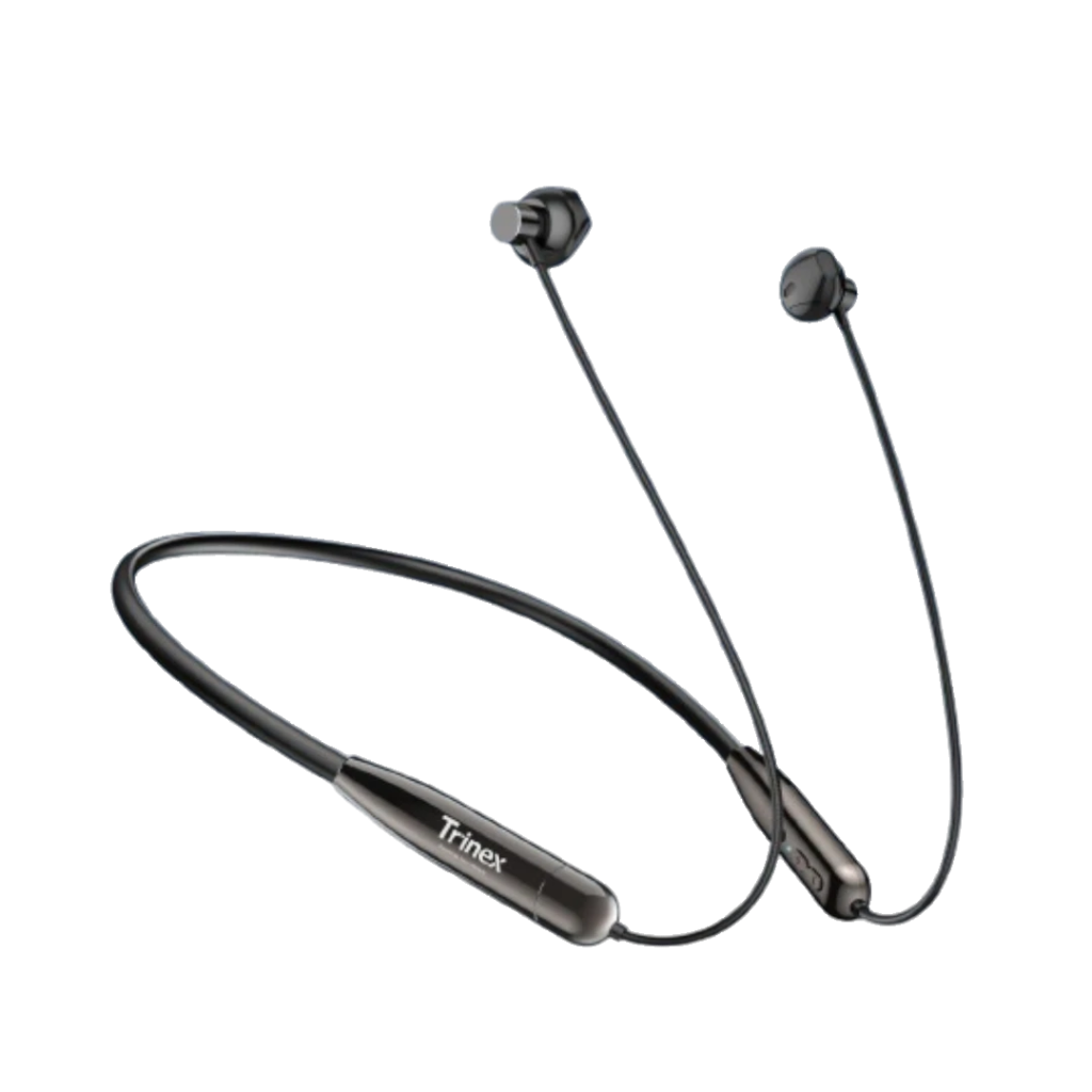 Trinex BassLine X6 Wireless Neckband Earphones | 50H Battery Life | EQ Modes | Voice Changer | ENC Calling | Blue Sound Tuning