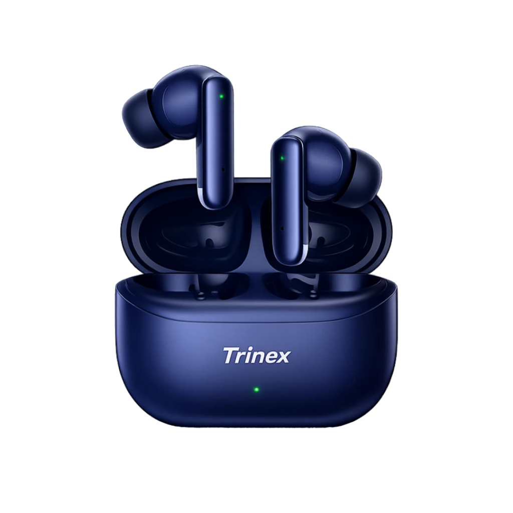 Trinex Earbuds AI Bluetooth 5.3 ANC Wireless Earbuds | Real-Time AI Translation | 13mm Drivers | ENC Call Clarity | Deep Bass Audio | 30H Battery | Fast Charging