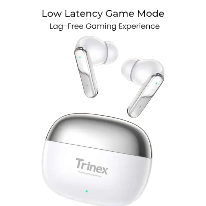 Trinex Earbuds Max Bluetooth 5.3 Wireless Gaming Earbuds | 13mm Titanium Drivers | AI Real-Time Translation | Low Latency Game Mode | ENC Call Clarity | 35H Battery - Image 4
